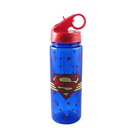 SILVER BUFFALO 600 ml Superman Logo Wrap Water Bottle SI570306